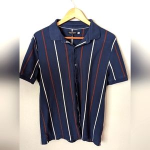 Banana Republic performance pique button up polo